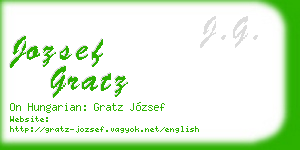 jozsef gratz business card