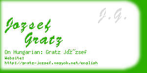 jozsef gratz business card